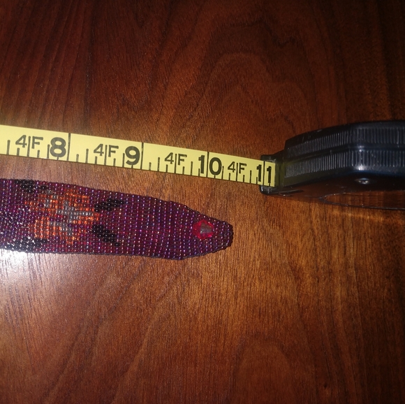 Hand beaded belt - 4 ft 10.5 inches long - Picture 3 of 11